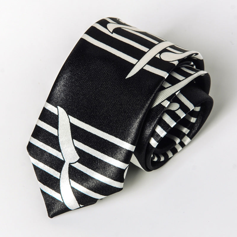 Music-Themed Skinny Tie