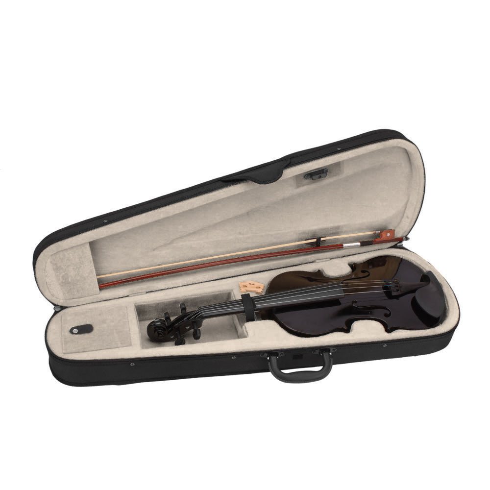 Midnight Series 4/4 Full-Size Black Acoustic Violin Pack