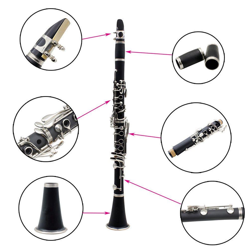 SLADE Professional 17-Key B♭ Beginner Clarinet Set