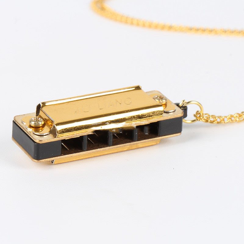 Harmonious Chord Mini Harmonica Necklace