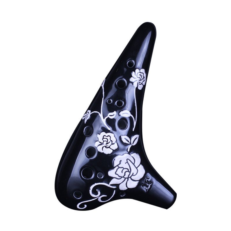 Artisan Hand-Painted 12-Hole Alto C Ocarina