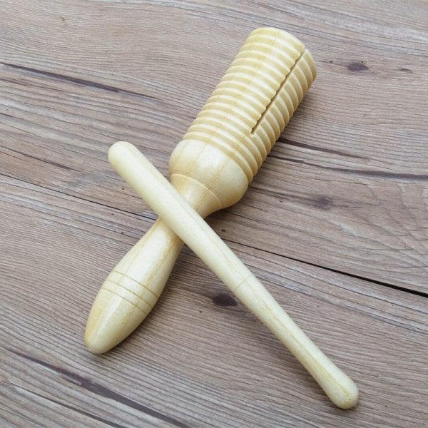 Natural Wood Guiro Tone Block